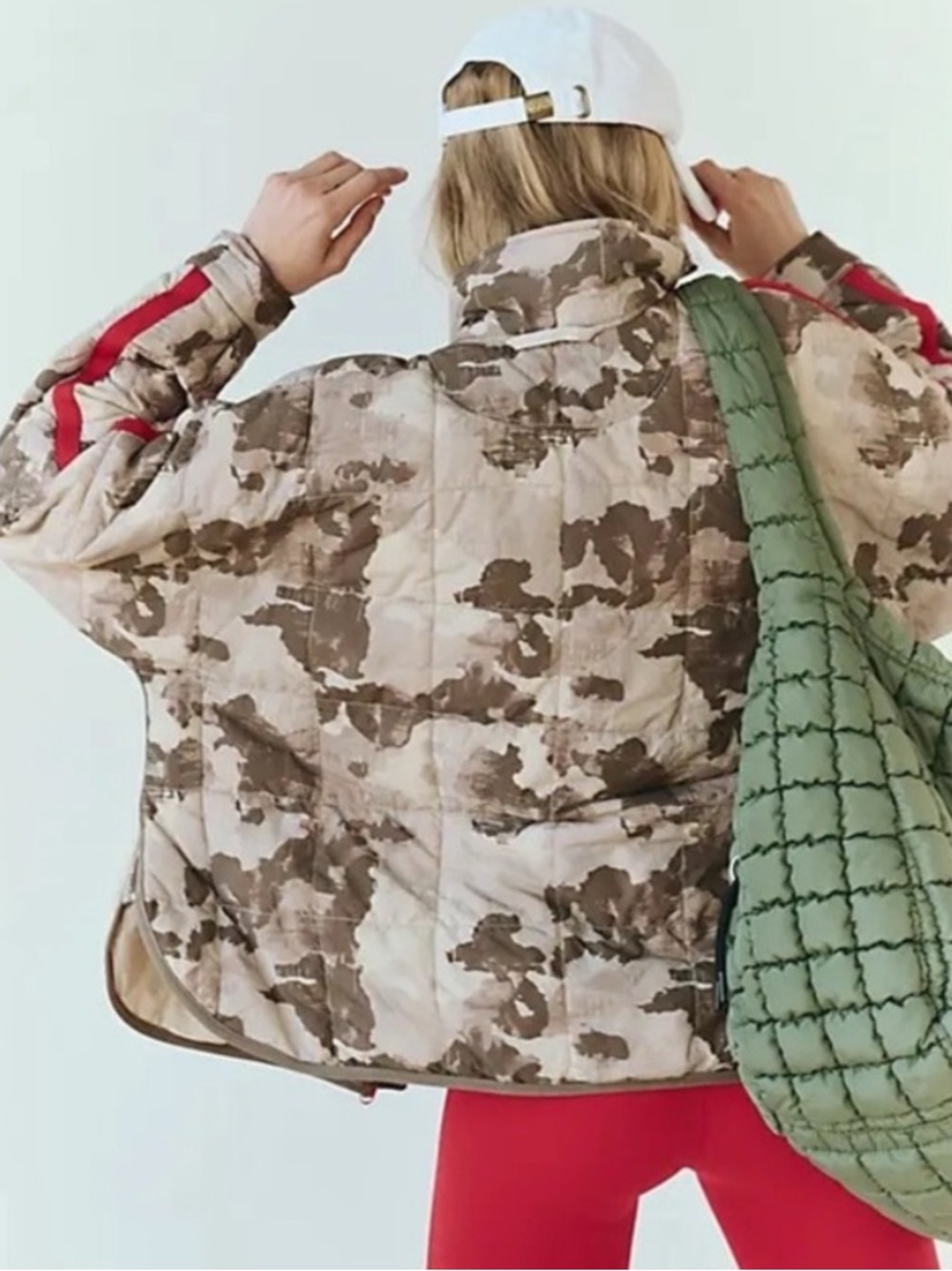 Free People Movement Pippa Printed Packable Puffer Jacket Medium Lightweigh - Picture 3 of 11
